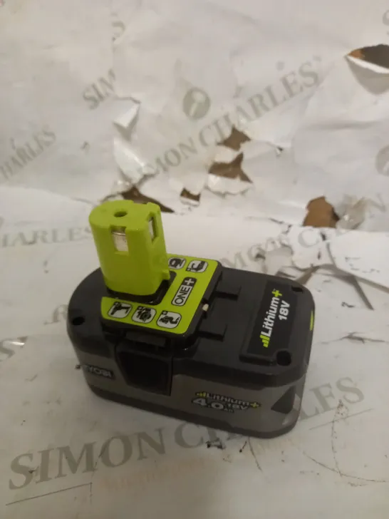 RYOBI LITHIUM IRON BATTERY 