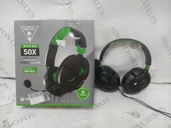 BOX OF APPROX 5 TURTLE BEACH RECON 50X HEADSETS IN BLACK 