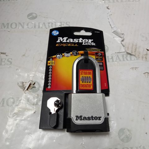 MASTERLOCK M176EURDLH EXCELL 4-DIDGIT COMBI 56MM PADLOCK WITH OVERRIDE KEYS