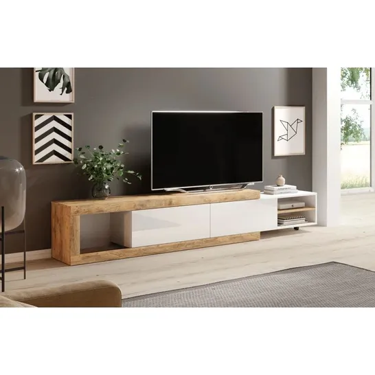 BOXED ERASTO TV STAND FOR TVS UP TO 78" (BOX 2 OF 2 ONLY)