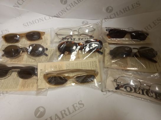 LOT OF APPROXIMATELY 20 PAIRS OF SUNGLASSES/SPECTACLES, TO INCLUDE POLICE, STING, ETC