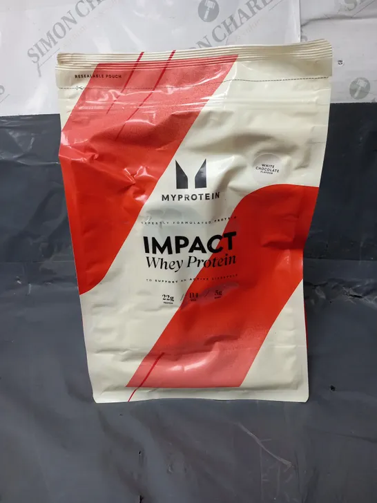 SEALED MYPROTEIN IMPACT WHEY PROTEIN IN WHITE CHOCOLATE 1KG