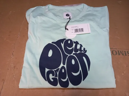 PRETTY GREEN GILLESPIE LOGO T-SHIRT - LTBLUE - XL