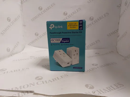 TP-LINK PASSTHROUGH POWERLINE STARTER KIT 