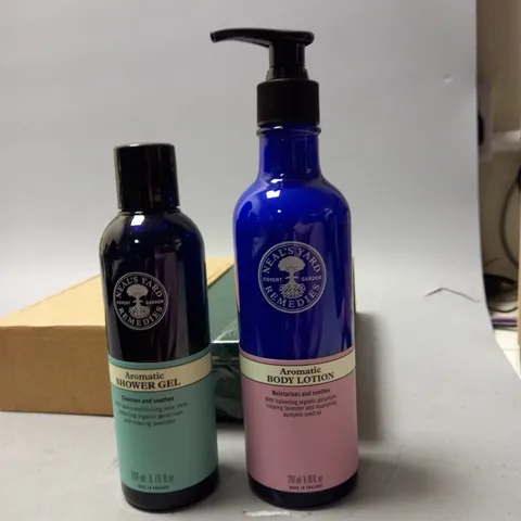 BOXED NEALS YARRD AROMATIC BODY LOTION AND SHOWER GEL