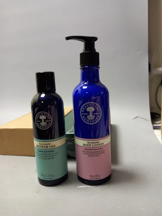 BOXED NEALS YARRD AROMATIC BODY LOTION AND SHOWER GEL