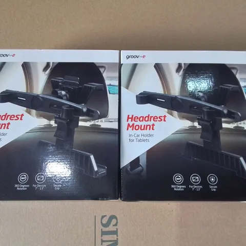 LOT OF 20 BOXED BRAND NEW GROOVE HEADREST MOUNTS