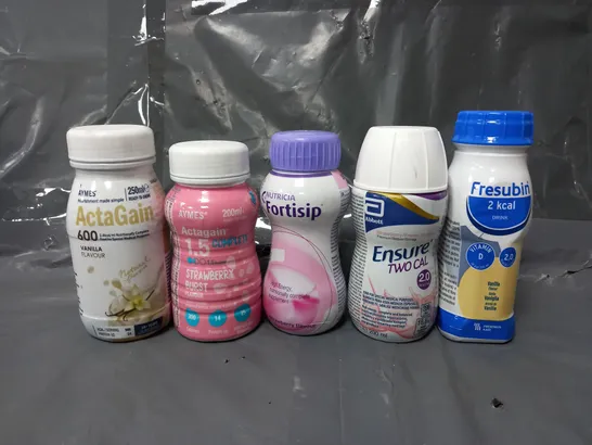 APPROXIMATELY 20 ASSORTED NUTRITION DRINKS TO INCLUDE - FRESUBIN - ENSURE PLUS - ACTAGAIN - ETC - COLLECTION ONLY