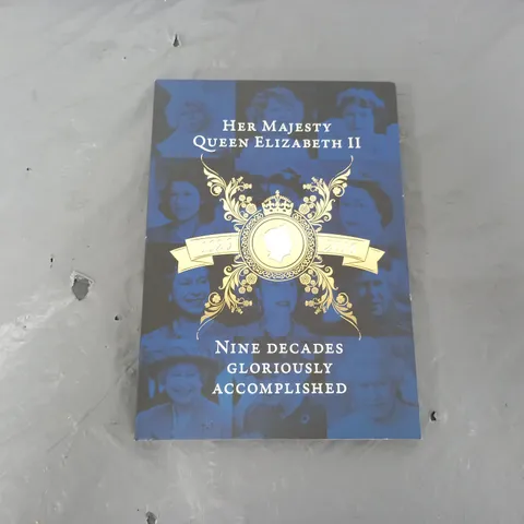 QUEEN ELIZABETH II 90th BIRTHDAY COIN COLLECTION BOOK (1 COIN IN COLLECTION)