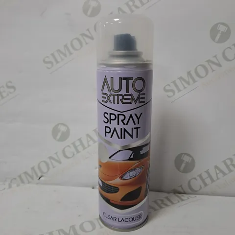 APPROXIMATELY 24 AUTO EXTREME SPRAY PAINT IN CLEAR LACQUER 250ML 