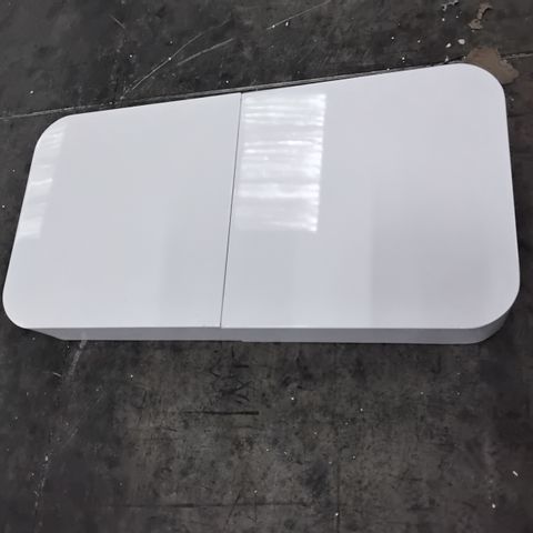 WHITE GLOSS EXTENDABLE COFFEE TABLE 