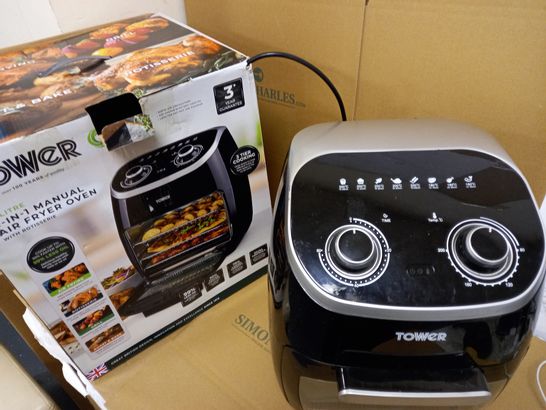 TOWER 5-IN-1 MANUAL AIR FRYER OVEN WITH ROTISSERIE 11L