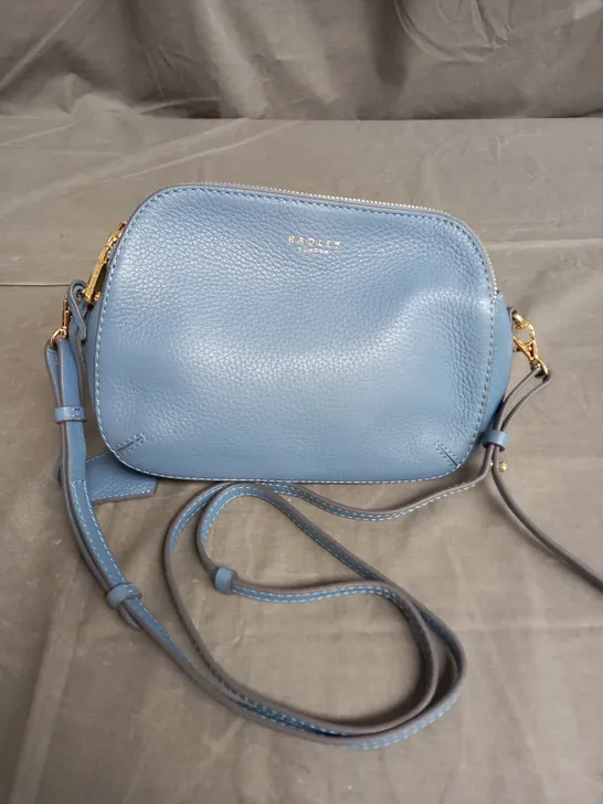 RADLEY LONDON LEATHER CROSSBODY BAG IN BLUE