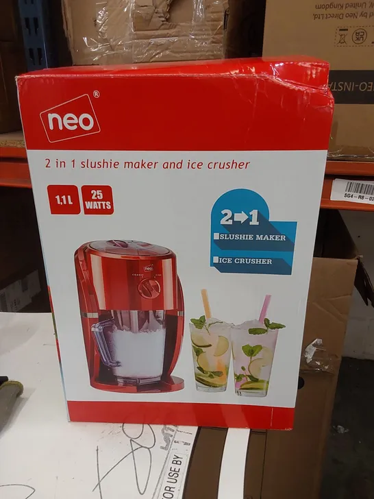 BOXED NEO 2-IN-1 SLUSHIE MAKER AND ICE CRUSHER 