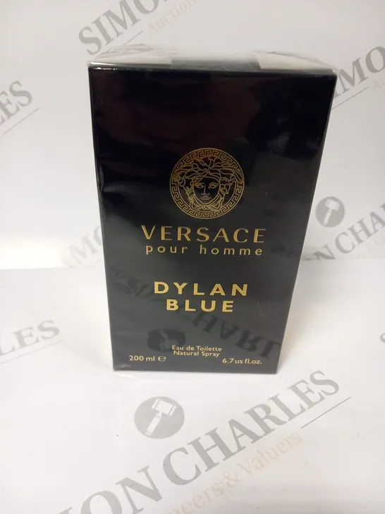 BOXED AND SEALED VERSACE POUR HOMME DYLAN BLUE EAU DE TOIILETTE 200ML