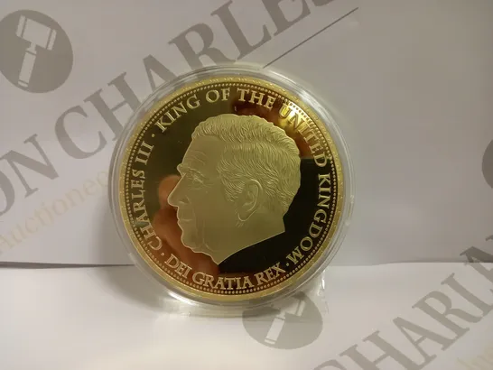 KING CHARLES III GOLD COMMEMORATIVE COIN