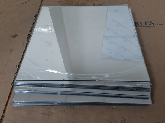 8 GLASS SQUARE MIRRORS 30X30CM