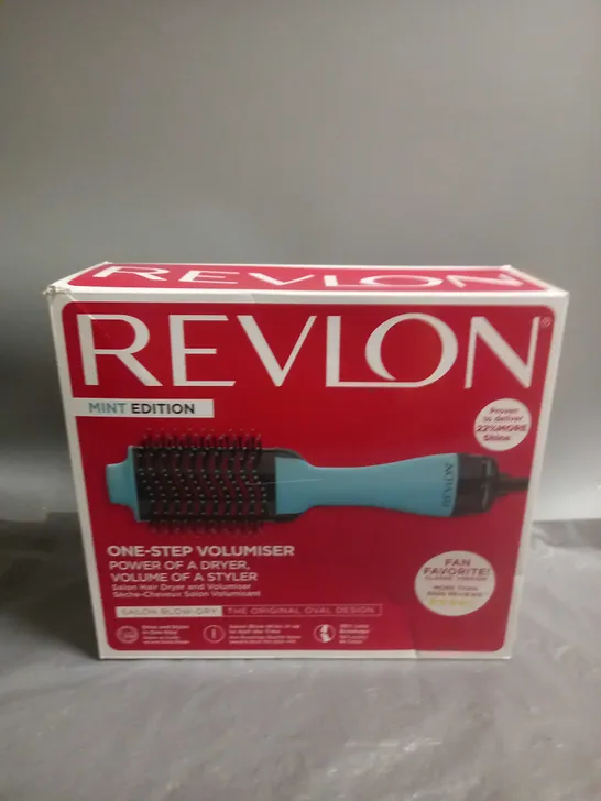 REVLON ONE-STEP VOLUMISER BLOW DRY BRUSH MINT EDITION 