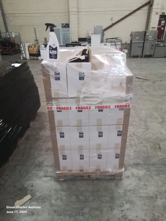 A PALLET OF APPROXIMATELY 40 BOXES OF ALL SURFACE DISINFECTANT - EACH BOX CONTAINS APPROXIMATELY 8 - 0.75ML BOTTLES