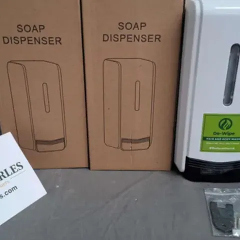 LOT OF 6 BOXED AS NEW SOAP DISPENSERS