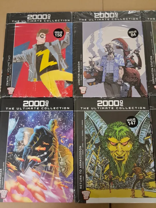 LOT OF 8 ASSORTED 2000AD GRAPHIC NOVELS