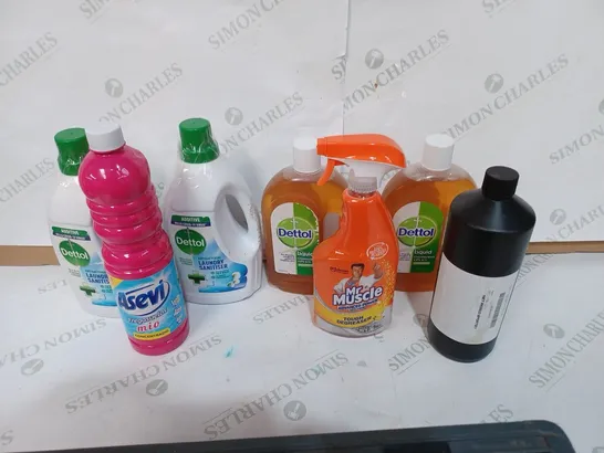 BOX TO CONTAIN 15 ASSORTED CLEANING PRODUCTS, BRANDS VARY, INCLUDES LAUNDRY SANITISER ETC 