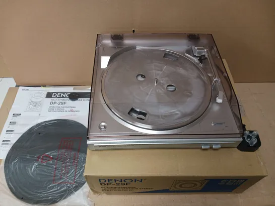 DENON DP29F SILVER TURNTABLE