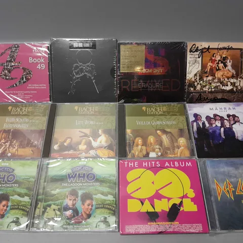 APPROXIMATELY 10 ASSORTED CDS TO INCLUDE 80'S DANCE, MANRAN, ERASURE ETC 