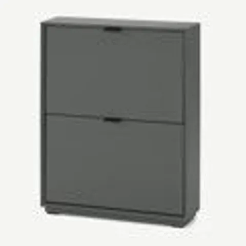 BRAND NEW MADE.COM MARCELL SMALL SHOE STORAGE CABINET, GREY - 792