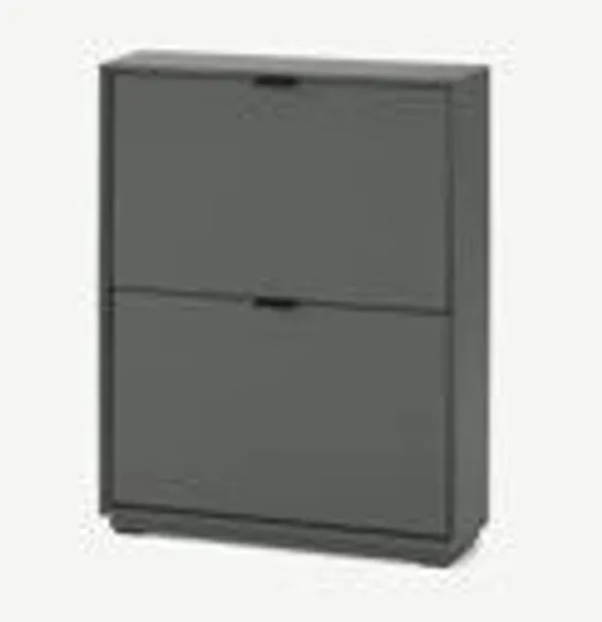 BRAND NEW MADE.COM MARCELL SMALL SHOE STORAGE CABINET, GREY - 792