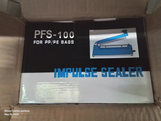 A BOX OF 5 BOXED IMPULSE SEALERS PFS-100