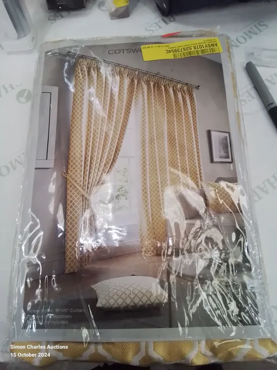 BAGGED DAREECE COTSWOLD ROOM DARKENING PENCIL PLEAT CURTAINS 