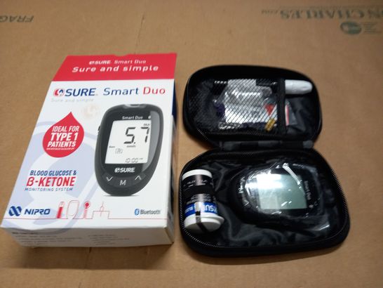 BOXED SURE SMART DUO BLOOD GLUCOSE AND B-KETONE MONITORING SYSTEM