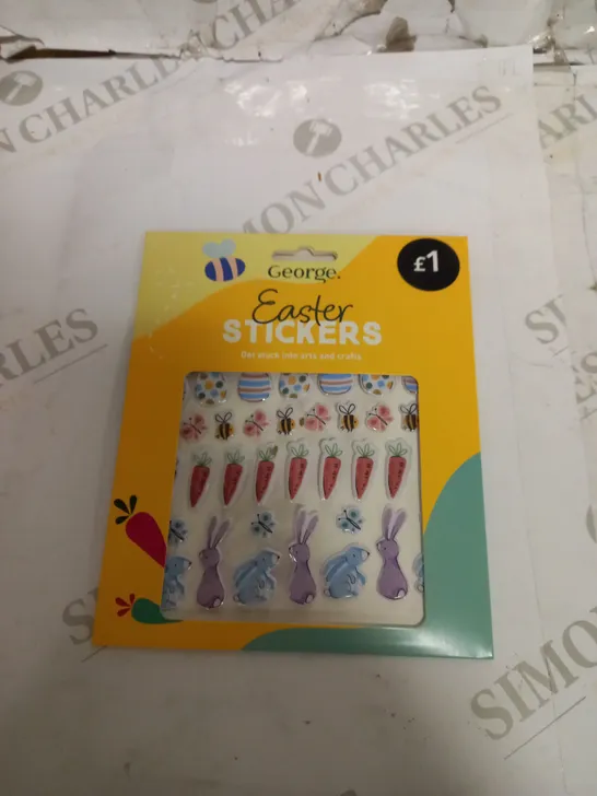 LOT OF 5 BRAND NEW EASTER STICKER PACKS ( 24 IN ONE PACK )