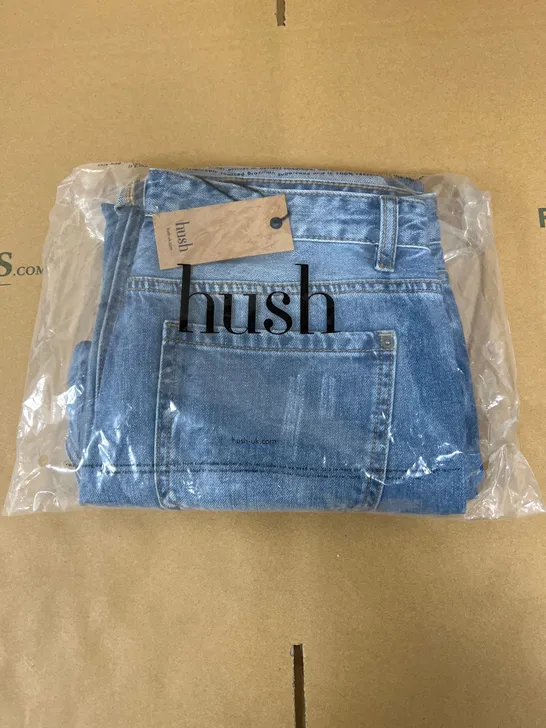 HUSH BOYFRIEND JEANS IN AUTHENTIC BLUE SIZE 8