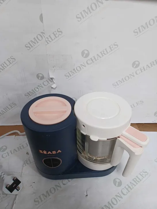 BEABA BABYCOOK NEO PINK/NAVY BABY FOOD STEAMER BLENDER