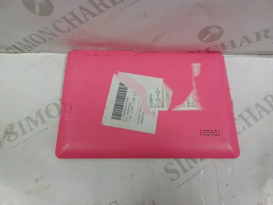 PINK ANDROID TABLET - BRAND UNKNOWN