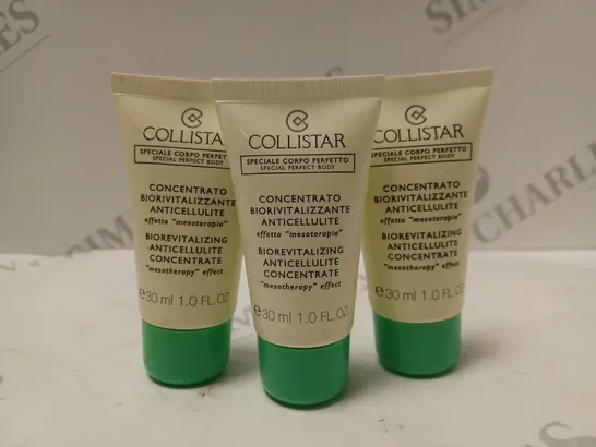 BOX OF APPROX 100 X 30ML COLLISTAR BIOREVITALIAZING ANTICELLULITE CONCENTRATE 