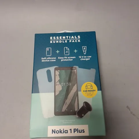 APPROXIMATELY 20 BRAND NEW BOXED ESSENTIAL BUNDLE PACKS FOR NOKIA 1 PLUS