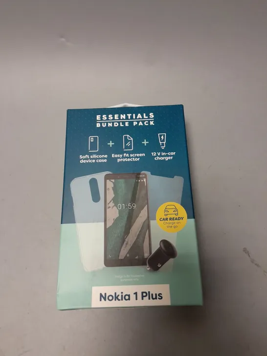 APPROXIMATELY 20 BRAND NEW BOXED ESSENTIAL BUNDLE PACKS FOR NOKIA 1 PLUS