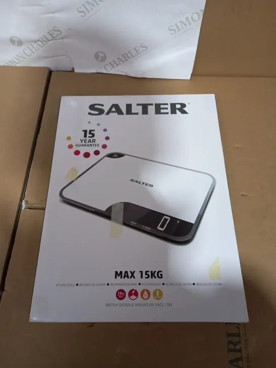 SALTER KITCHEN SCALE MAX 15KG