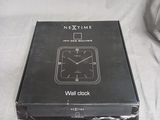 BOXED NEXTIME JAN DES BOUVRIE SILENT WALL CLOCK