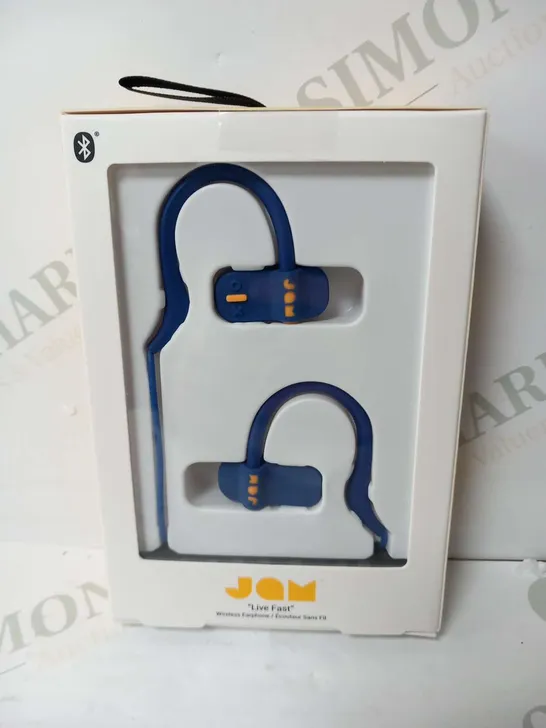 FOUR PAIRS OF BOXED JAM 'LIVE FAST' WIRELESS EARPHONES