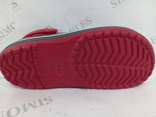 CROCS CROCBAND RED CLOGS - UK 6-7