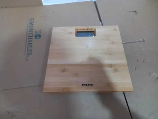 SALTER BAMBOO ELECTRONIC SCALE 