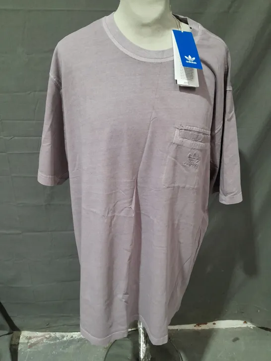 ADIDAS ESSENTIALS T-SHIRT IN LILAC - UK XL