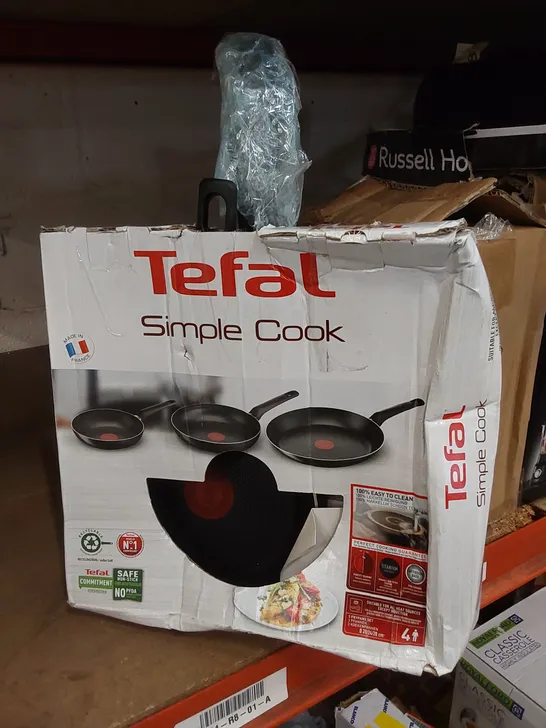 TEFAL ALUMINIUM NON-STICK 3-PIECE PAN SET 