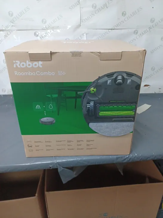 BOXED IROBOT I5+ ROBOT VACUUM CLEANER, MOP AND AUTOMATIC DIRT DISPOSAL