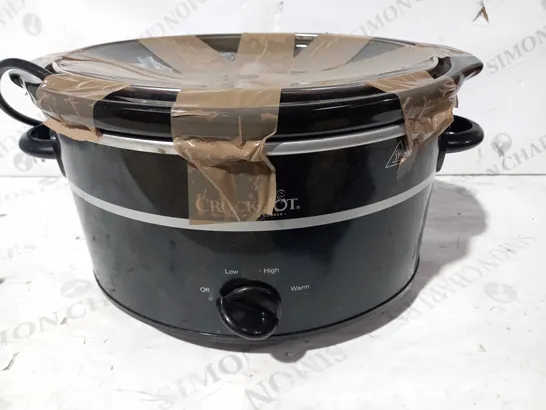 CROCKPOT SLOW COOKER IN BLACK