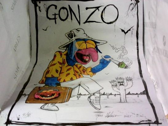 GONZO OVER DOSED ART RUSS HOLMES NUMBERED 4/50